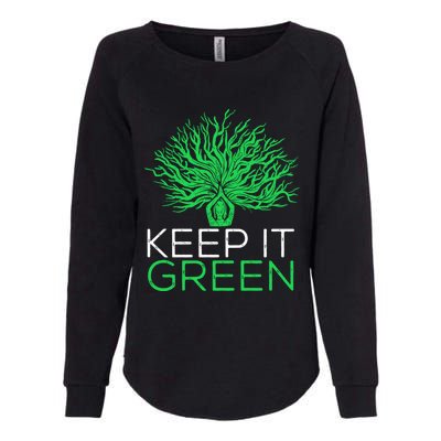 Earth Day Keep It Green Climate Change Gift Womens California Wash Sweatshirt