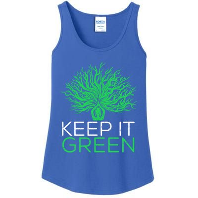 Earth Day Keep It Green Climate Change Gift Ladies Essential Tank