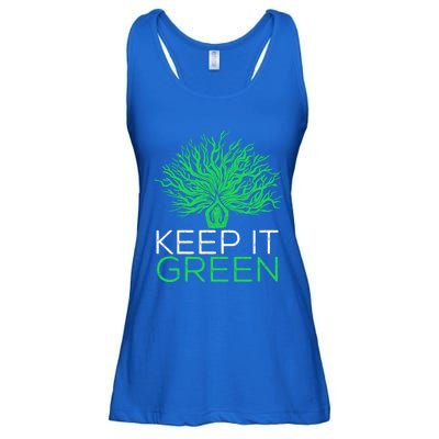 Earth Day Keep It Green Climate Change Gift Ladies Essential Flowy Tank