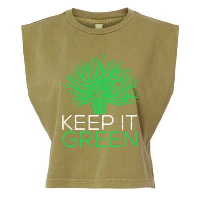 Earth Day Keep It Green Climate Change Gift Garment-Dyed Women's Muscle Tee