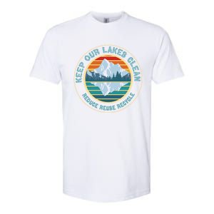 Earth Day Keep Our Lakes Clean Reduce Reuse Recycle Gift Softstyle CVC T-Shirt