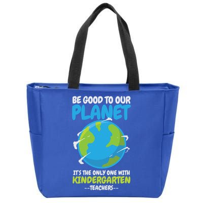 Earth Day Kindergarten Teacher Gift Zip Tote Bag