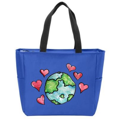 Earth Day Love Love Our Mother Earth Gift Zip Tote Bag