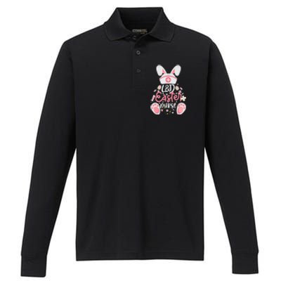 Easter Day L&D Nurse Outfit Bunny Labor And Delivery Easter Performance Long Sleeve Polo