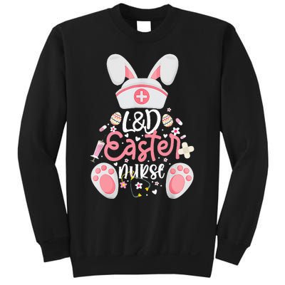 Easter Day L&D Nurse Outfit Bunny Labor And Delivery Easter Sweatshirt