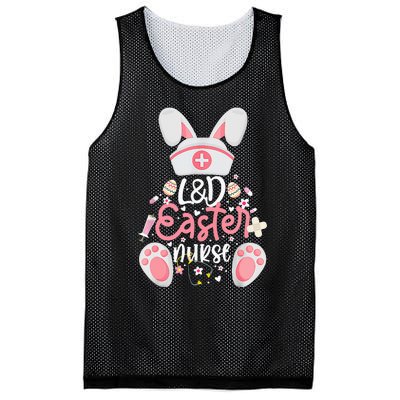 Easter Day L&D Nurse Outfit Bunny Labor And Delivery Easter Mesh Reversible Basketball Jersey Tank