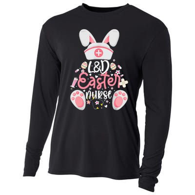 Easter Day L&D Nurse Outfit Bunny Labor And Delivery Easter Cooling Performance Long Sleeve Crew