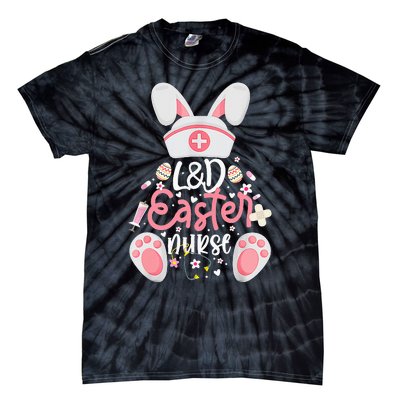 Easter Day L&D Nurse Outfit Bunny Labor And Delivery Easter Tie-Dye T-Shirt