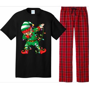 Elf Dab Lover Xmas Family Matching Elf Dabbing Christmas Funny Gift Pajama Set