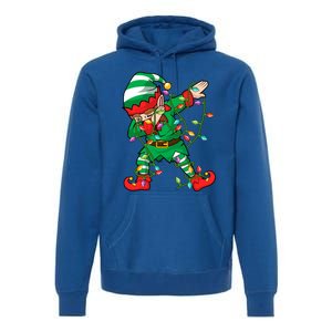 Elf Dab Lover Xmas Family Matching Elf Dabbing Christmas Funny Gift Premium Hoodie