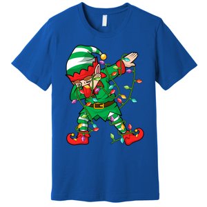 Elf Dab Lover Xmas Family Matching Elf Dabbing Christmas Funny Gift Premium T-Shirt