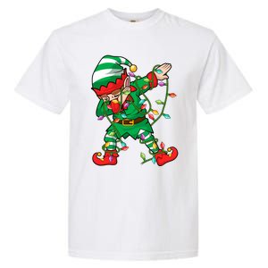 Elf Dab Lover Xmas Family Matching Elf Dabbing Christmas Funny Gift Garment-Dyed Heavyweight T-Shirt