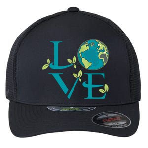 Earth Day Love Mother Nature Save The Planet Environtal Meaningful Gift Flexfit Unipanel Trucker Cap