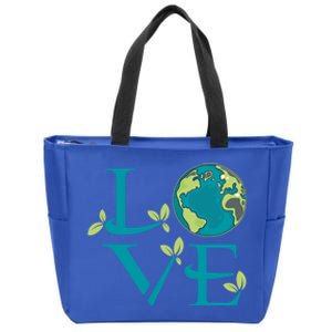 Earth Day Love Mother Nature Save The Planet Environtal Meaningful Gift Zip Tote Bag