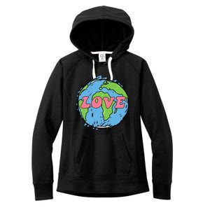 Earth Day LOVE The Earth For Women Or Her Women's Fleece Hoodie