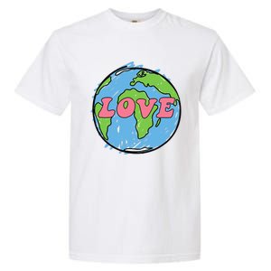 Earth Day LOVE The Earth For Women Or Her Garment-Dyed Heavyweight T-Shirt