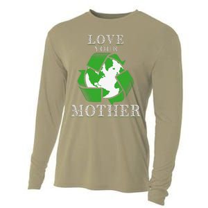 Earth Days Love Your Mother Earth Day Recycling Cooling Performance Long Sleeve Crew