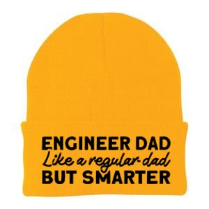 Engineer Dad Like A Regular But Smarter Engineer Dad Cute Gift Knit Cap Winter Beanie