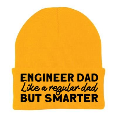 Engineer Dad Like A Regular But Smarter Engineer Dad Cute Gift Knit Cap Winter Beanie