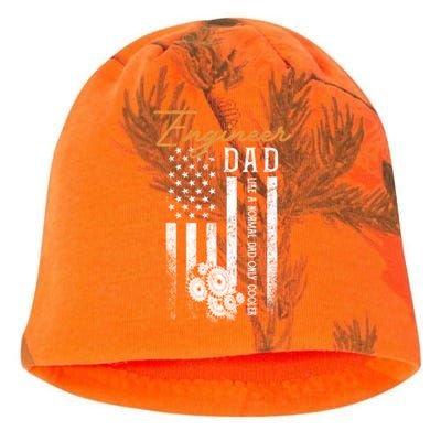 Engineer Dad Like A Normal Dad Only Cooler Flag Engineering Gift Kati - Camo Knit Beanie