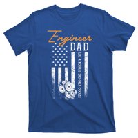 Engineer Dad Like A Normal Dad Only Cooler Flag Engineering Gift T-Shirt