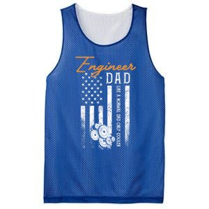 Engineer Dad Like A Normal Dad Only Cooler Flag Engineering Gift Mesh Reversible Basketball Jersey Tank