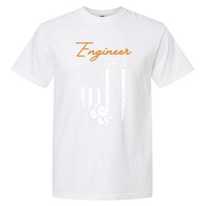 Engineer Dad Like A Normal Dad Only Cooler Flag Engineering Gift Garment-Dyed Heavyweight T-Shirt