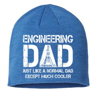 Engineer Dad Like Normal Except Much Cooler Engineering Cool Gift Sustainable Beanie