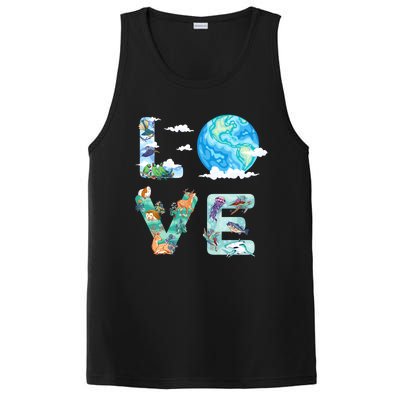 Earth Day Love Our Planet Save Animals The Environgreat Gift PosiCharge Competitor Tank