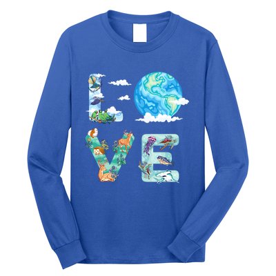 Earth Day Love Our Planet Save Animals The Environgreat Gift Long Sleeve Shirt