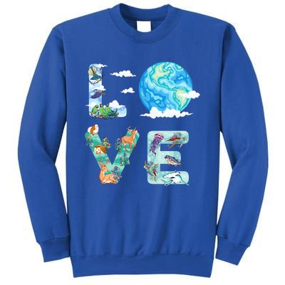 Earth Day Love Our Planet Save Animals The Environgreat Gift Sweatshirt