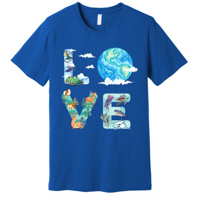 Earth Day Love Our Planet Save Animals The Environgreat Gift Premium T-Shirt