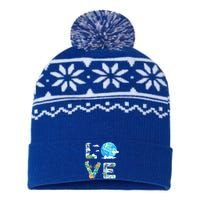 Earth Day Love Our Planet Save Animals The Environgreat Gift USA-Made Snowflake Beanie