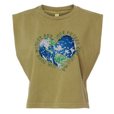 Earth Day Love Your Mother Heart Earth Climate Conservation Gift Garment-Dyed Women's Muscle Tee