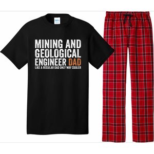 Engineer Dad Like Regular Dad Gift Mining Geological Engineer Gift Pajama Set