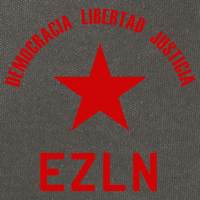EZLN Democracia Libertad Justicia  Zapatista Socialist Cotton Canvas Backpack
