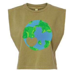 Earth Day Love Earthy Hippie Heart Earth Day Garment-Dyed Women's Muscle Tee