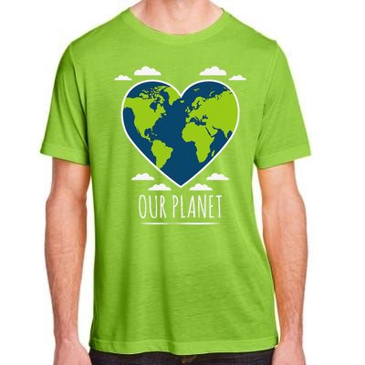 Earth Day Love Our Planet Climate Change Awareness Adult ChromaSoft Performance T-Shirt