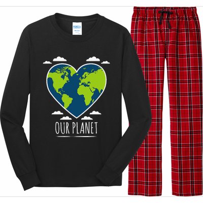 Earth Day Love Our Planet Climate Change Awareness Long Sleeve Pajama Set