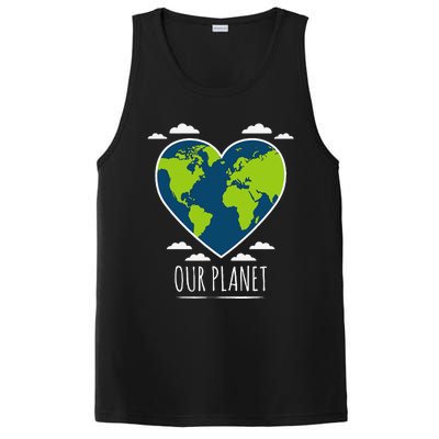 Earth Day Love Our Planet Climate Change Awareness PosiCharge Competitor Tank