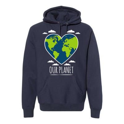 Earth Day Love Our Planet Climate Change Awareness Premium Hoodie