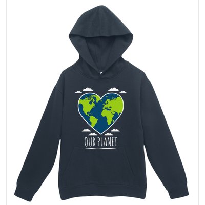 Earth Day Love Our Planet Climate Change Awareness Urban Pullover Hoodie