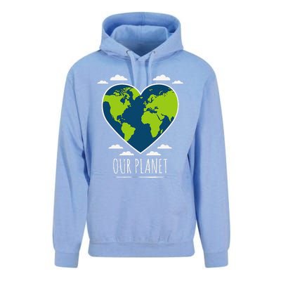 Earth Day Love Our Planet Climate Change Awareness Unisex Surf Hoodie