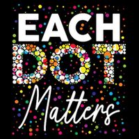 Each Dot Matters Polka Dot Lover Happy Dot Day Stripe Pom Pom Beanie