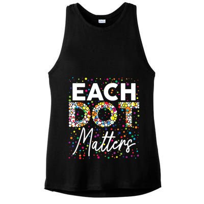 Each Dot Matters Polka Dot Lover Happy Dot Day Ladies PosiCharge Tri-Blend Wicking Tank