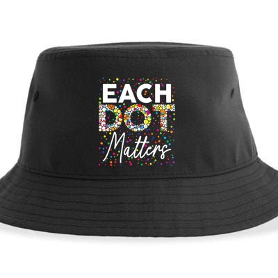 Each Dot Matters Polka Dot Lover Happy Dot Day Sustainable Bucket Hat