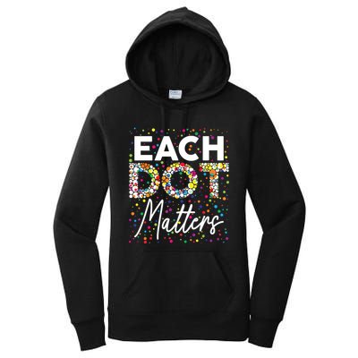 Each Dot Matters Polka Dot Lover Happy Dot Day Women's Pullover Hoodie