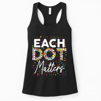 Each Dot Matters Polka Dot Lover Happy Dot Day Womens Tank Top
