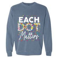 Each Dot Matters Polka Dot Lover Happy Dot Day Garment-Dyed Sweatshirt