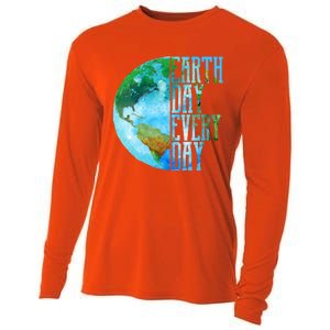 Earth Day Meaningful Gift Every Day Planet Nature Meaningful Gift Cooling Performance Long Sleeve Crew